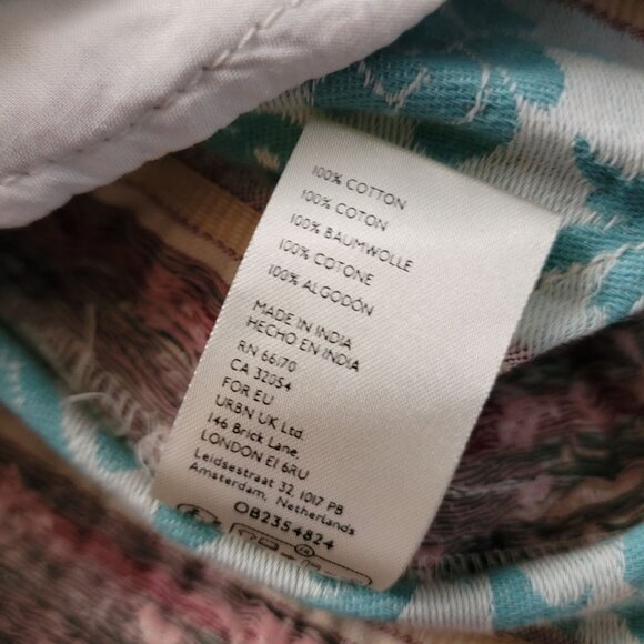 Free People Wonderland Fog Jacquard Shirt Womens S Boho Chic Grandmacore Vintage - Picture 6 of 8